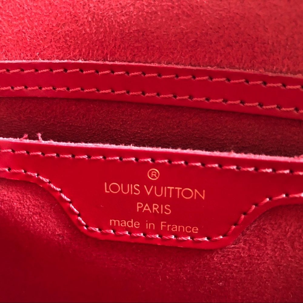 Louis Vuitton Saint Jacques Red Epi Shoulder Bag - Picture 5 of 8